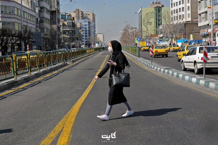 شیوع کرونا در خیابان های تهران