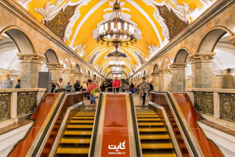 زیباترین ایستگاه‌های مترو مسکو که شبیه موزه‌اند
